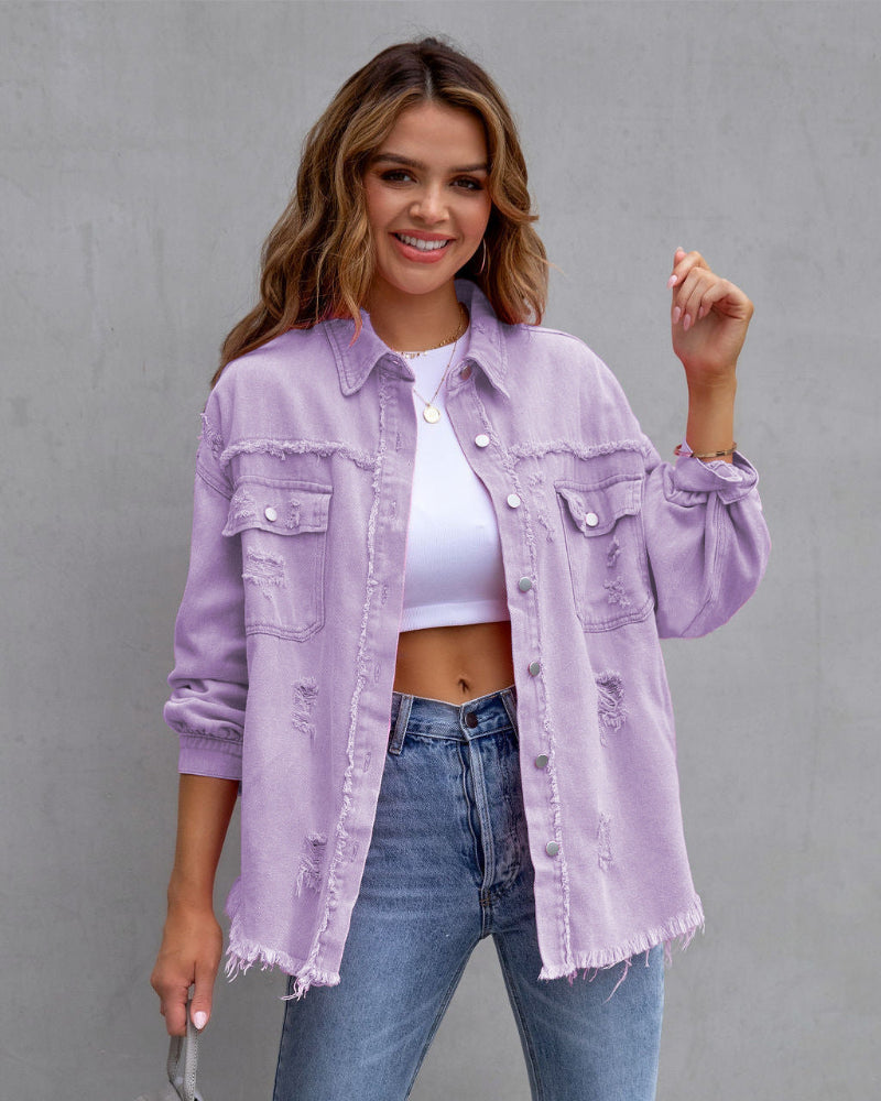 Lamella – Jeansjacke Damen – Stilvoll in Farben und Entspannte Passform