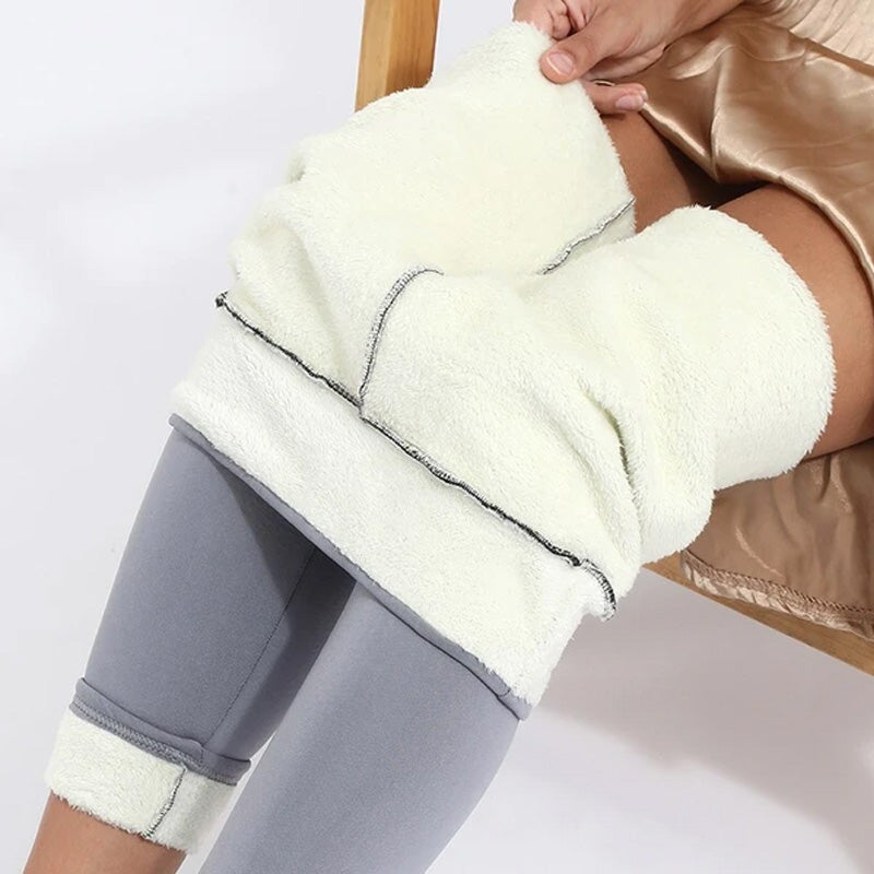 Lammfell – Winterleggings Damen – Hoher Komfort & Wärme für kalte Tage