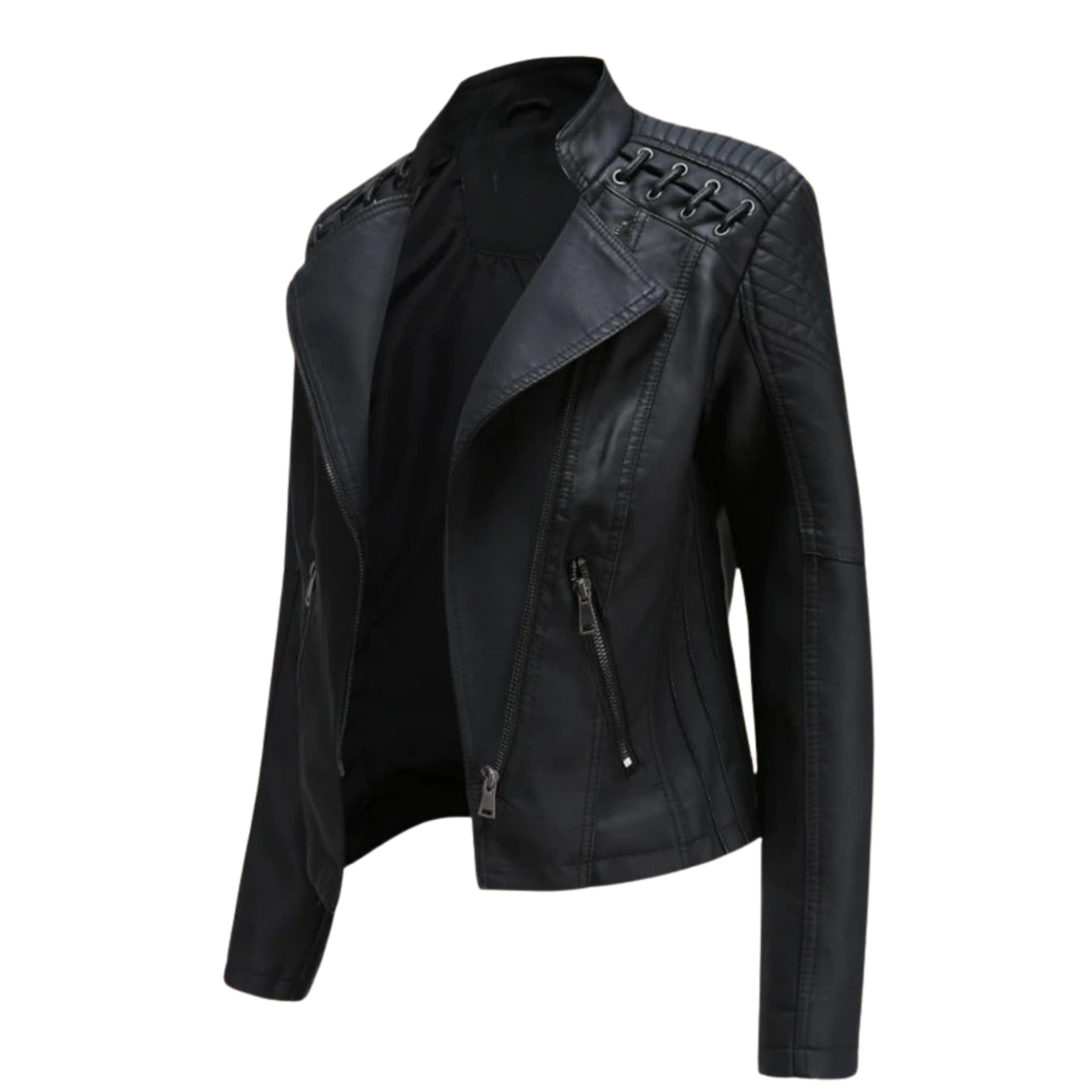 Lana – Damen Lederjacke – Stilvoll & Zeitlos in Schwarz