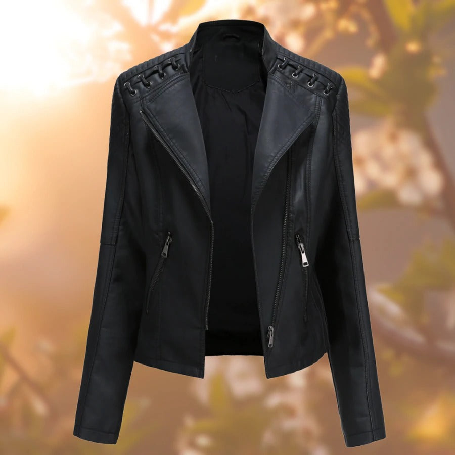 Lana – Damen Lederjacke – Stilvoll & Zeitlos in Schwarz
