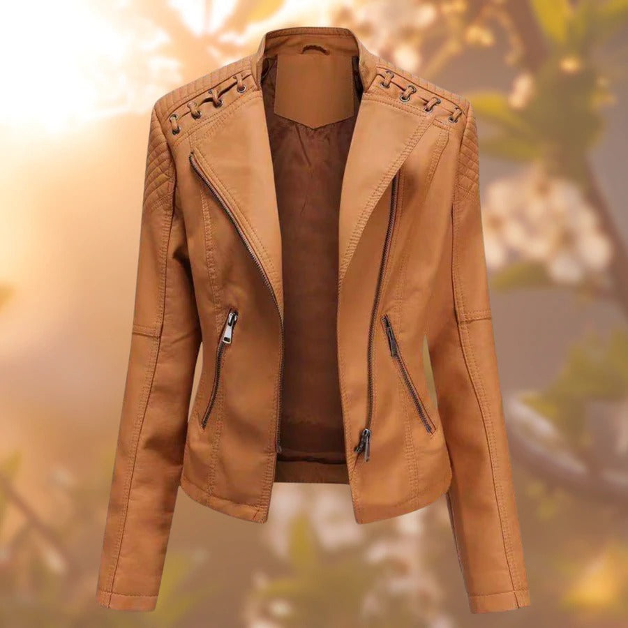 Lana – Damen Lederjacke – Stilvoll & Zeitlos in Schwarz