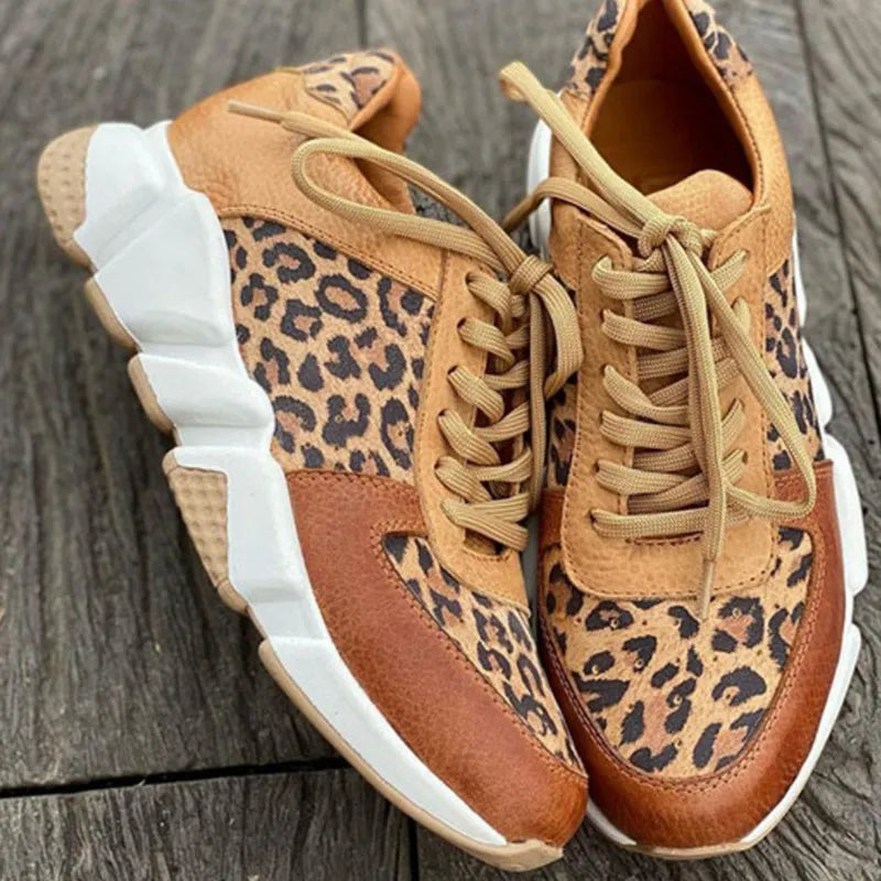 Lässige Leoparden-Sneakers für Damen – Stilvoll & Bequem