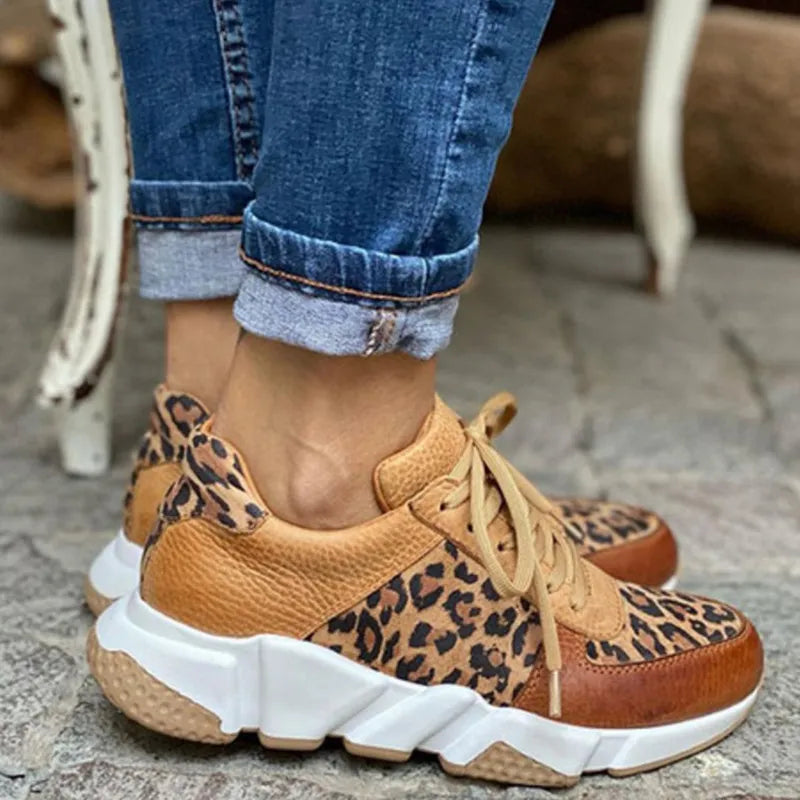 Lässige Leoparden-Sneakers für Damen – Stilvoll & Bequem
