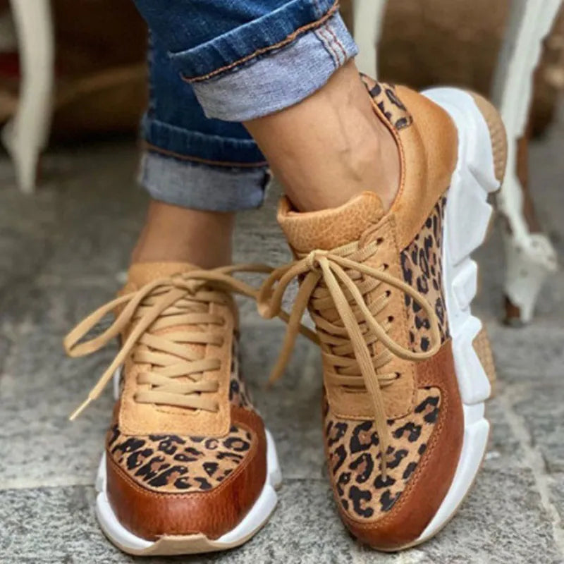 Lässige Leoparden-Sneakers für Damen – Stilvoll & Bequem