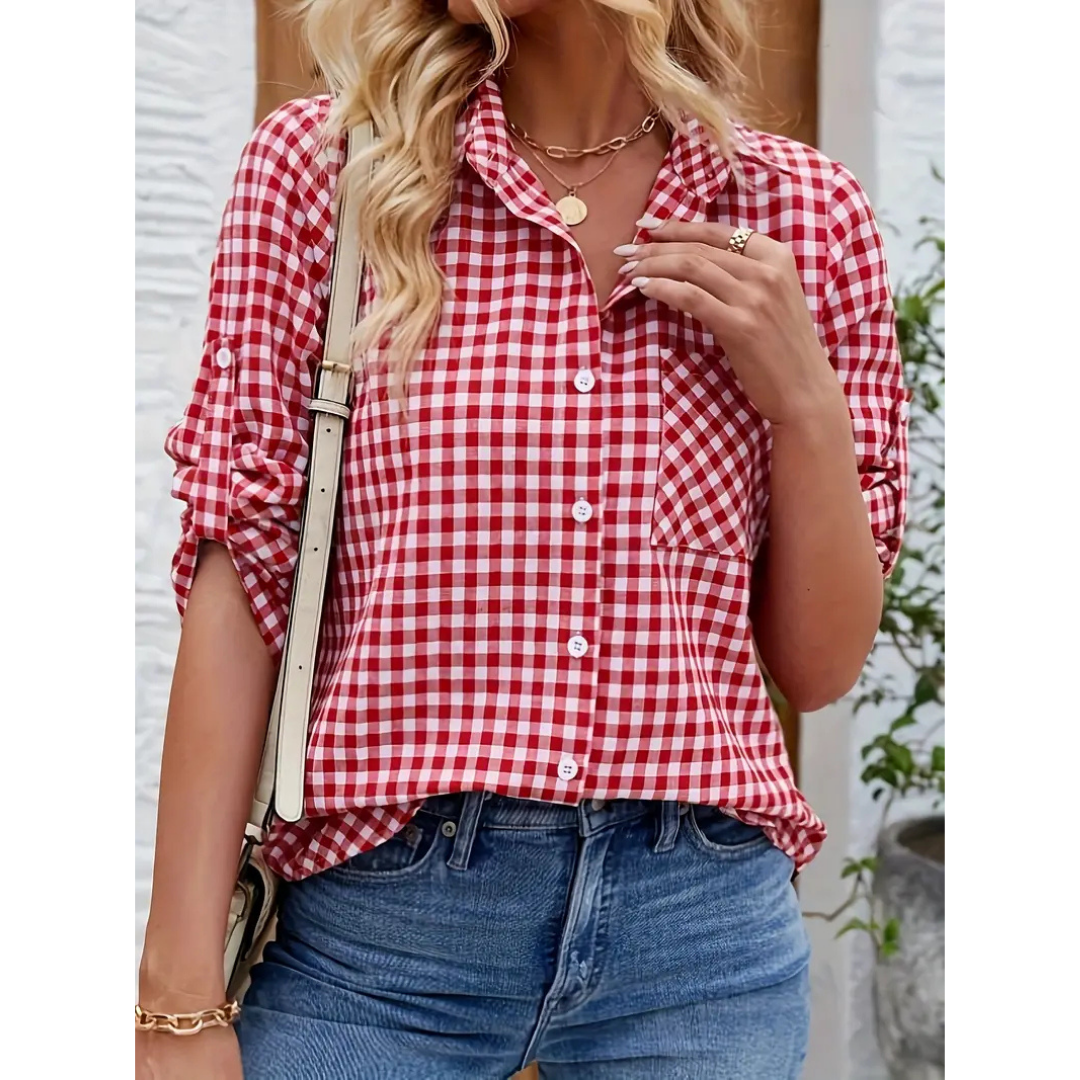 Lässiges Button-Down-Hemd für Damen – Stilvoll & Bequem