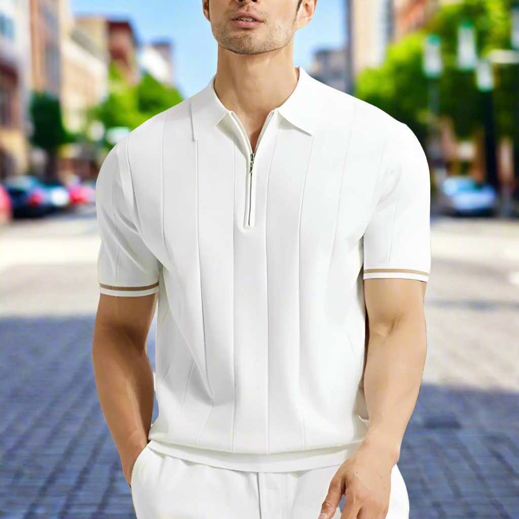 Laurel – Poloshirt Herren – Klassisch mit Modernem Reißverschluss 0
