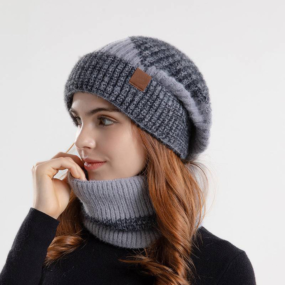 Leichte Mütze und Schal-Set für Damen – Stilvoll & Warm