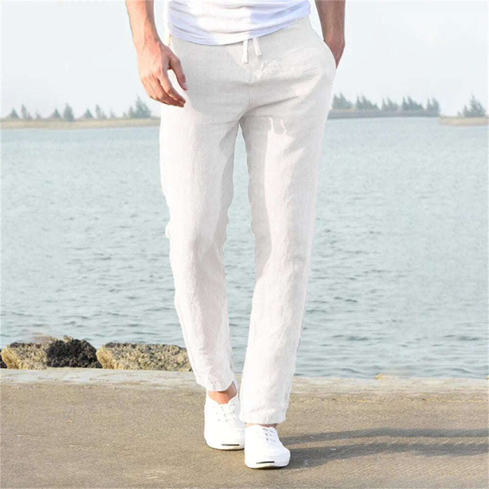 Leinenhose Herren – Atmungsaktive & Bequeme Sommerhose – Ideal für Lässige Anlässe
