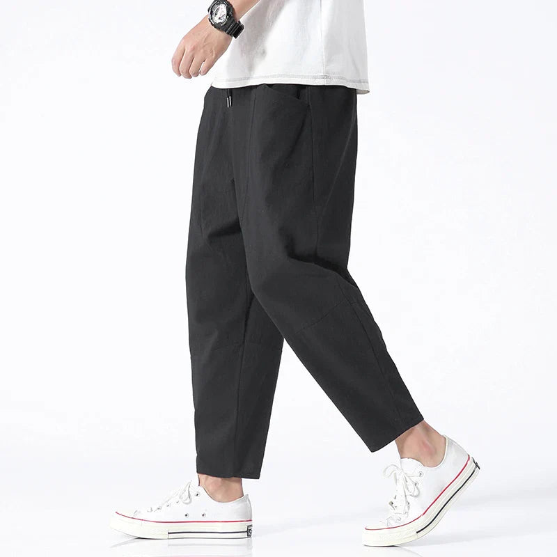 Leinenhose Herren – Atmungsaktive & Stilvolle Sommerhose – Lockerer Schnitt & Pflegeleicht