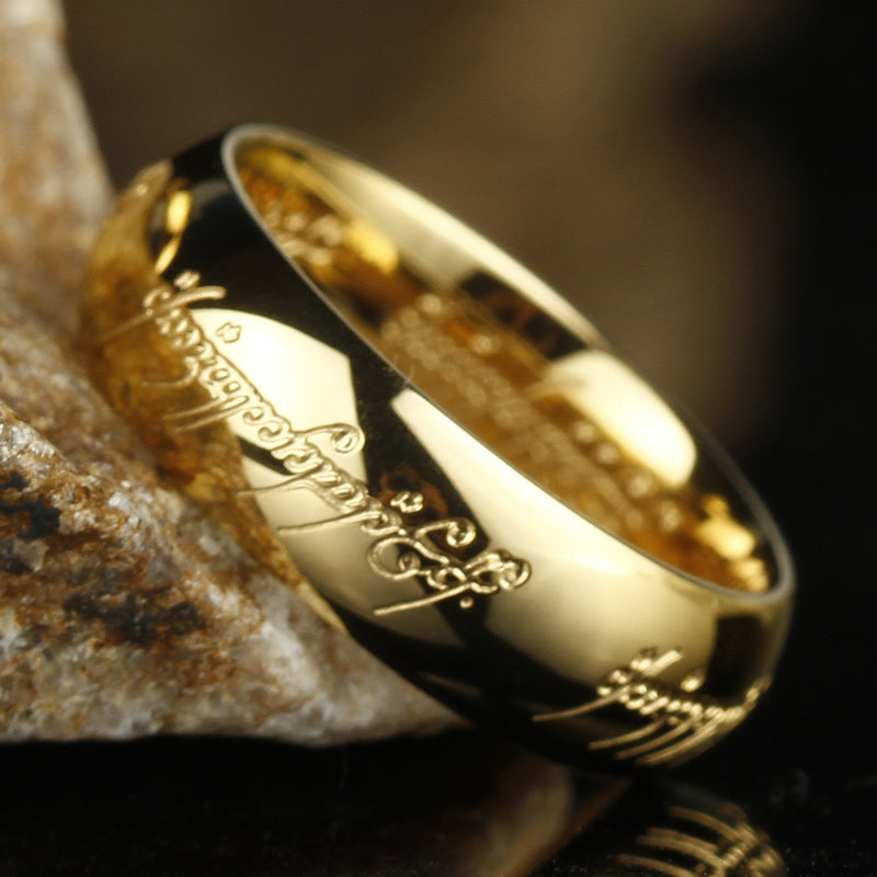Leuchtender Ring – Magisches Design mit Glücksrunen – Für Eleganz und Positivität