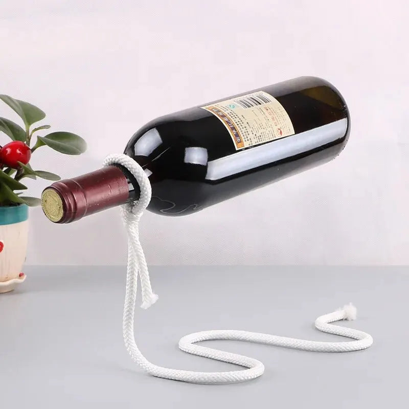 Levitaro – Schwebendes Seil-Weinregal im modernen Design