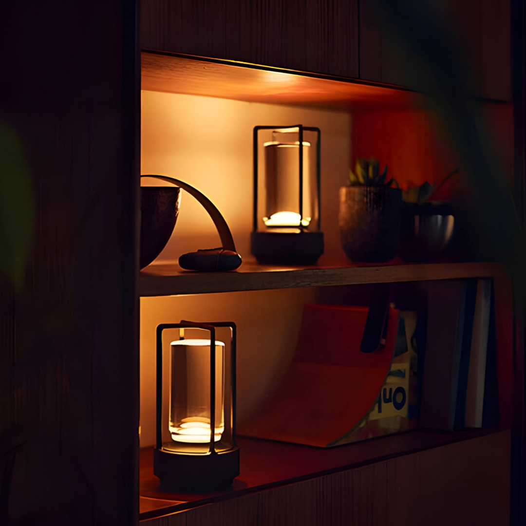 Liora – Kabellose Design-Tischlampe, dimmbar & wasserfest