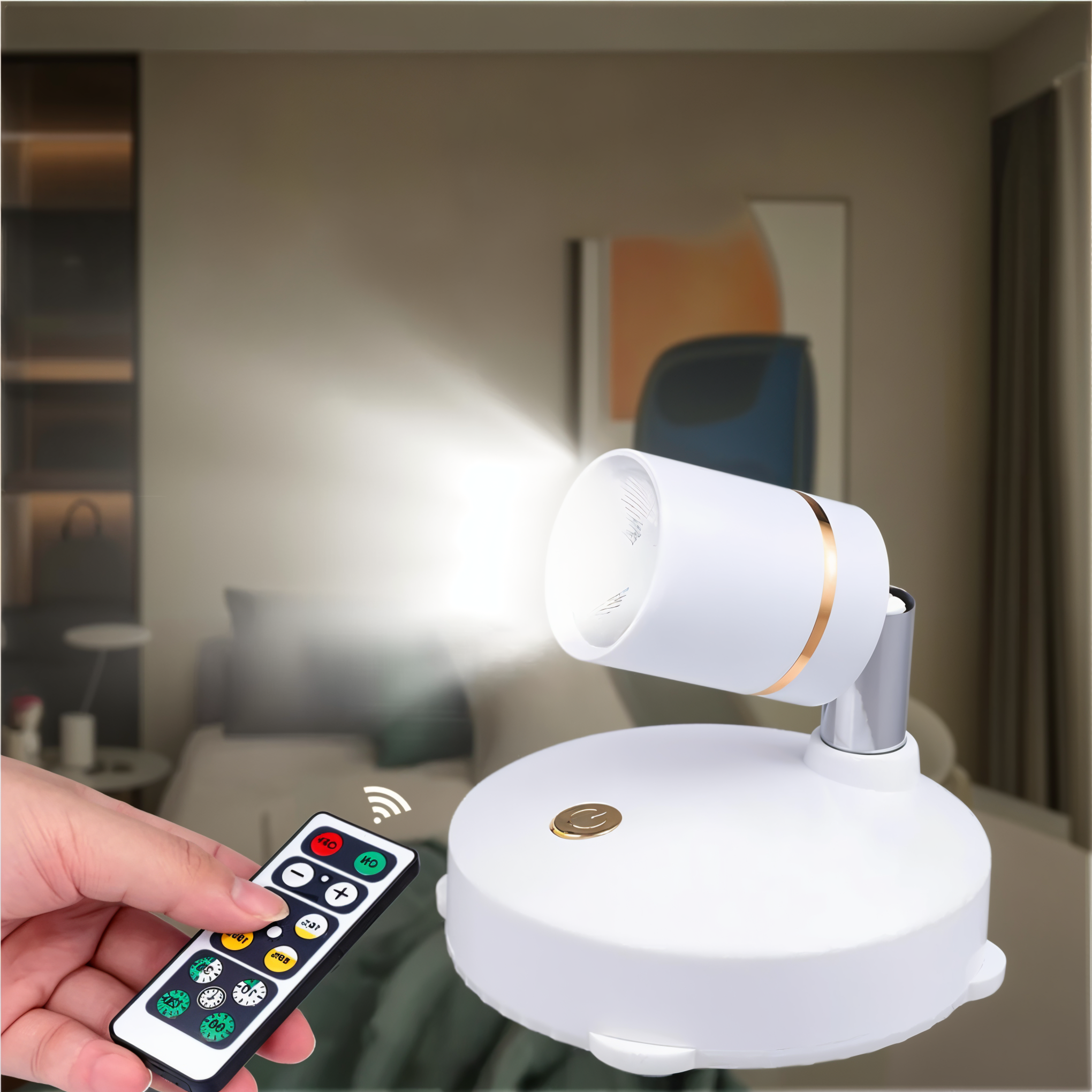 LumoPair – Drehbare LED-Spots mit Fernbedienung