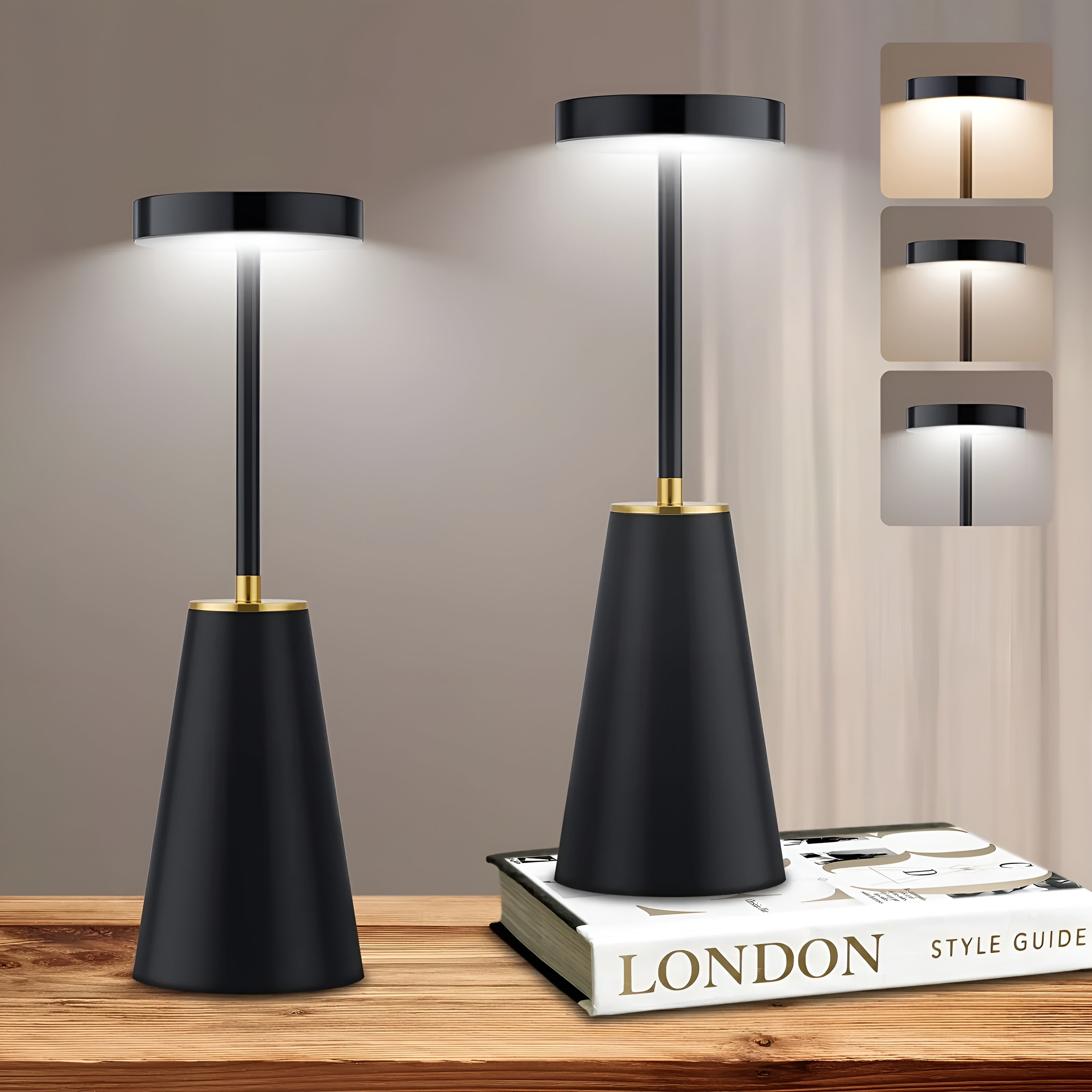 LumoSleek – Kabellose Luxus-Tischlampe für modernes Ambiente