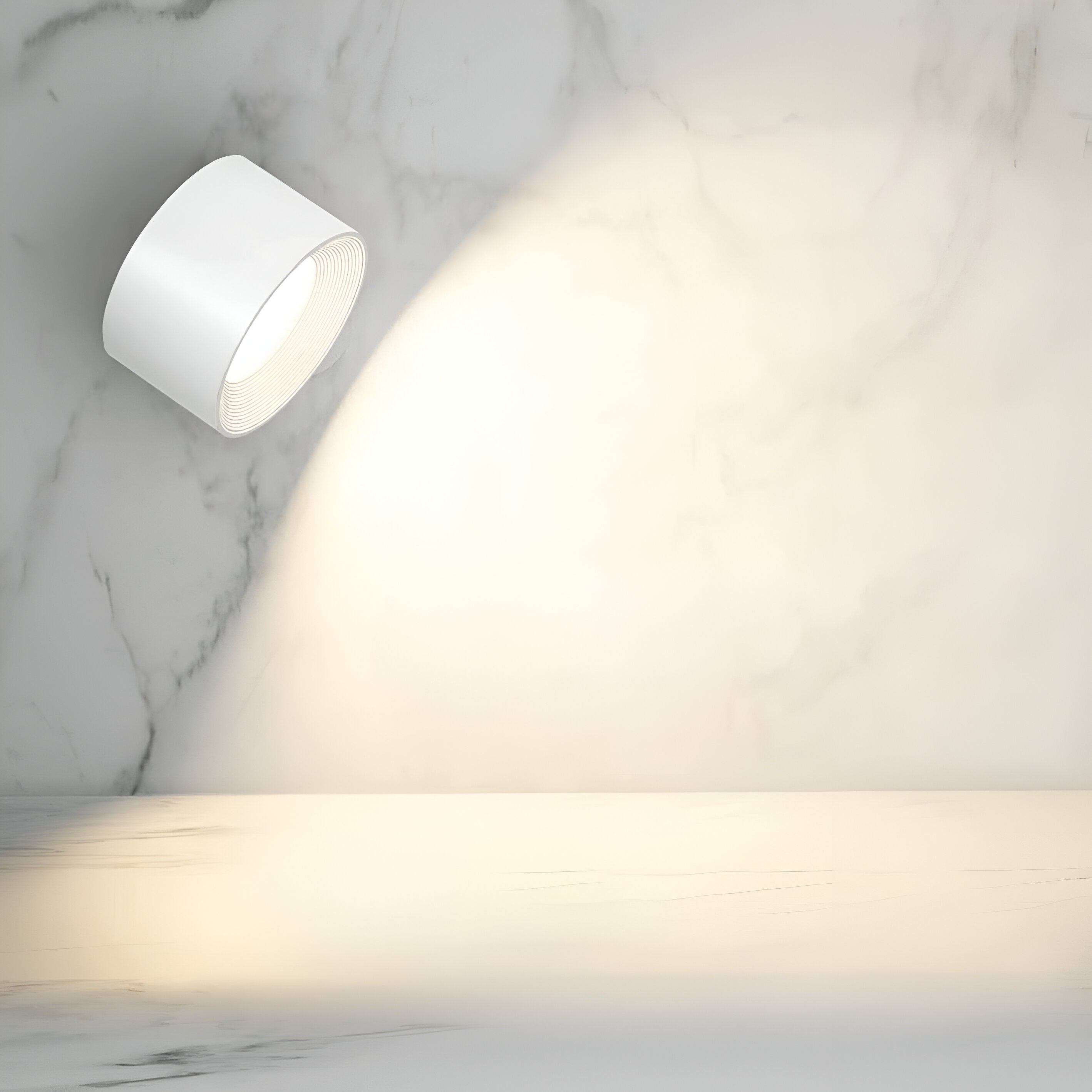 LumoSpin – Kabellose 360° LED-Wandleuchte mit Touch & USB-Ladung