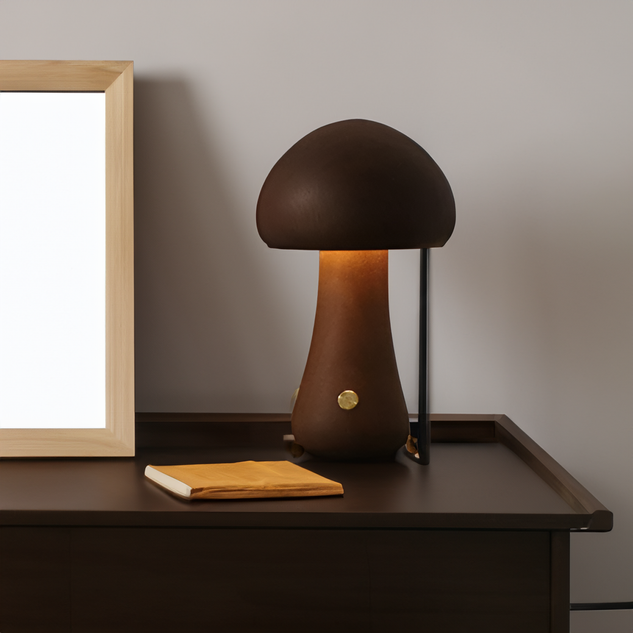 Lumora – Beruhigende LED-Holzlampe mit Touchfunktion