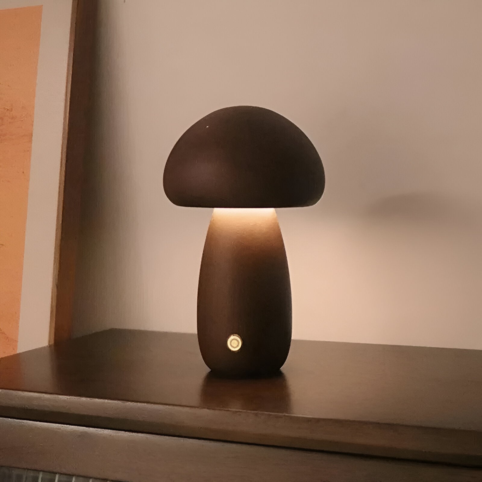 Lumora – Beruhigende LED-Holzlampe mit Touchfunktion