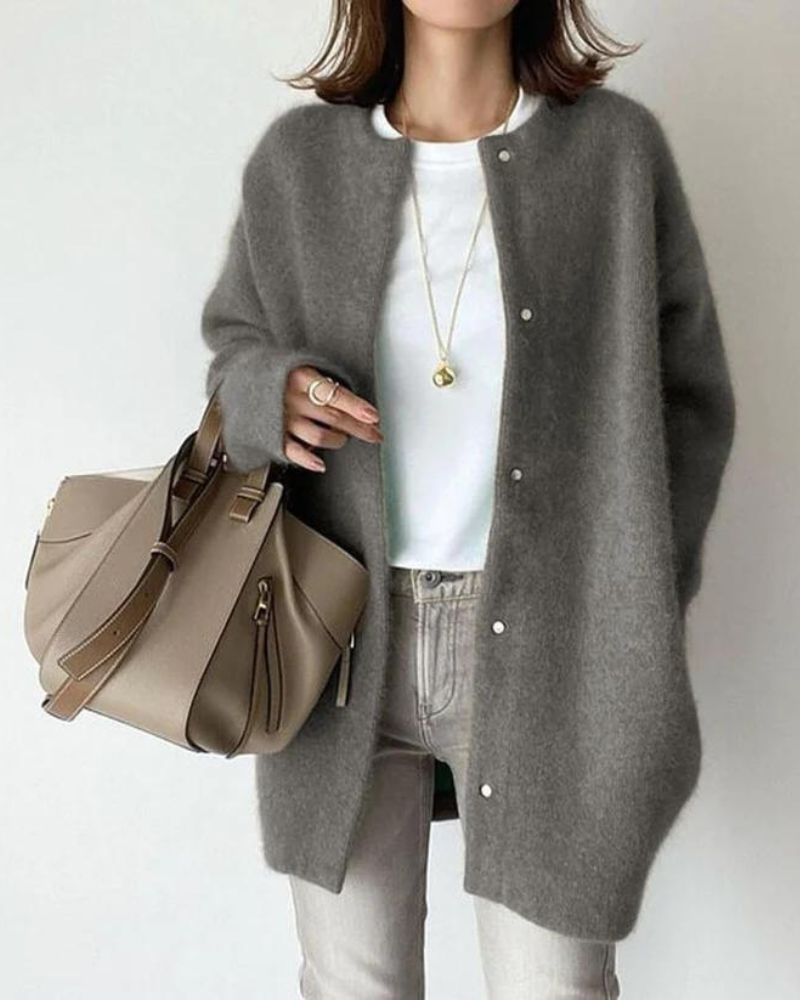 Luxuriöse Strickjacke für Frauen – Eleganz & Komfort vereint