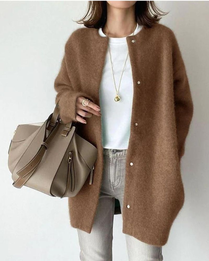 Luxuriöse Strickjacke für Frauen – Eleganz & Komfort vereint