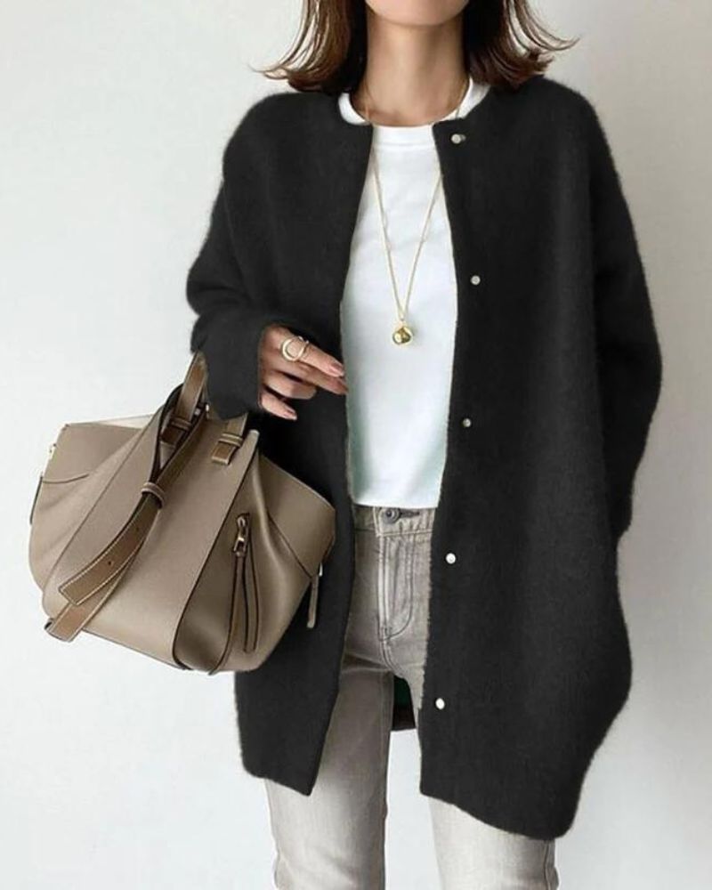 Luxuriöse Strickjacke für Frauen – Eleganz & Komfort vereint