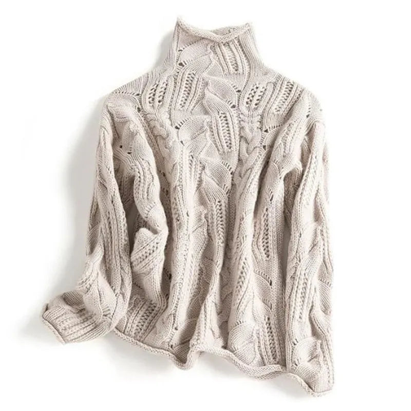 Luxuriöser Kaschmirpullover Damen – Klassischer Rundhalsausschnitt – Zeitlos & Bequem