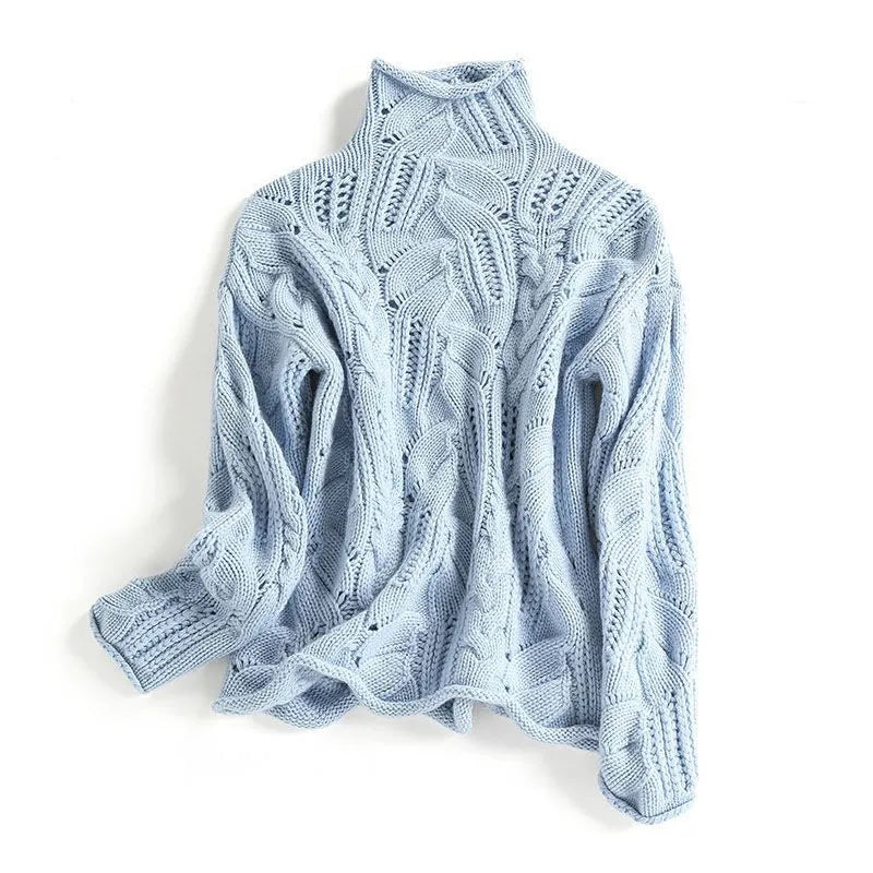 Luxuriöser Kaschmirpullover Damen – Klassischer Rundhalsausschnitt – Zeitlos & Bequem