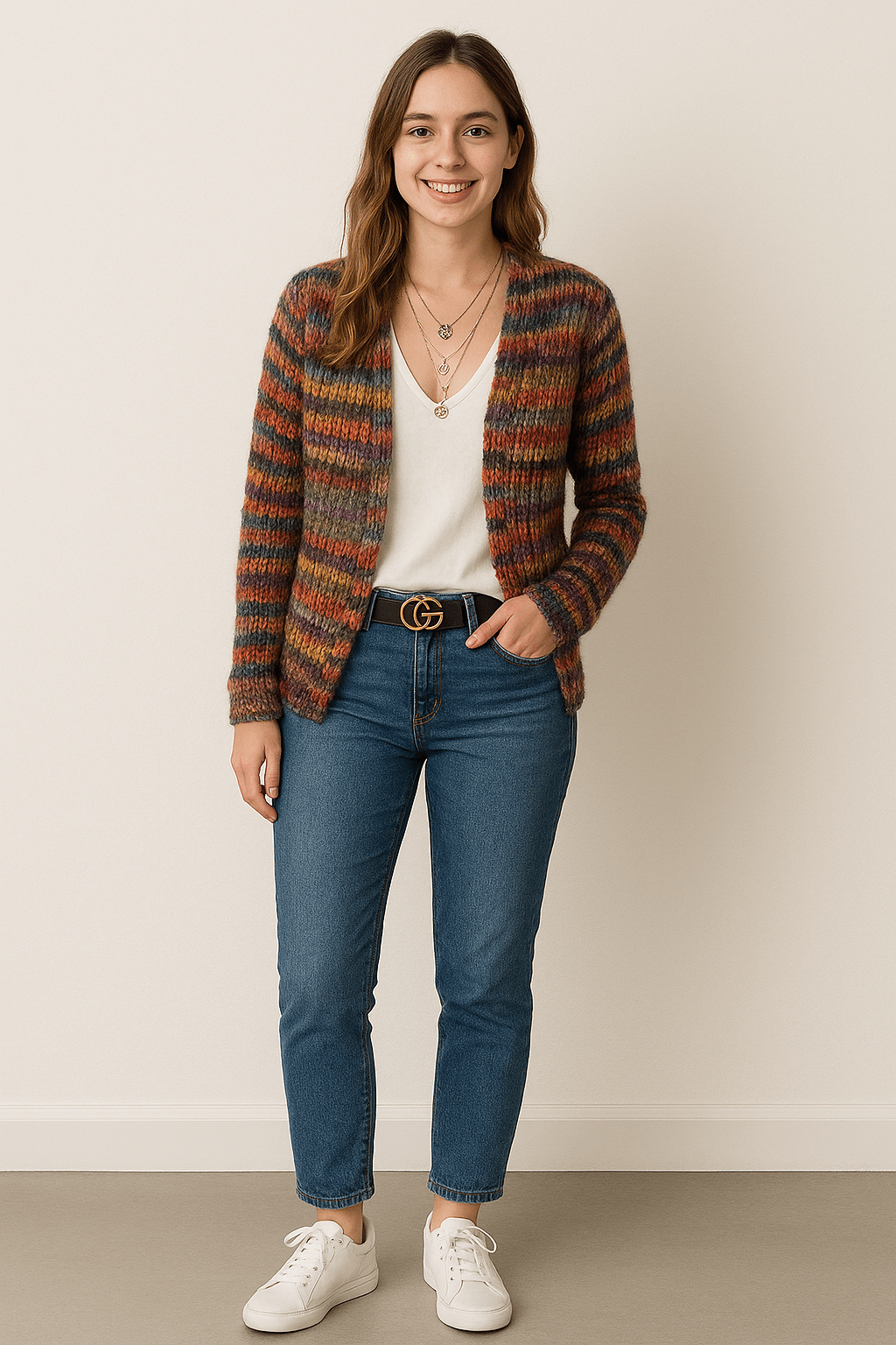 Mae – Strickjacke Damen – Bunt & Kuscheliges Design für Lässiges Layering