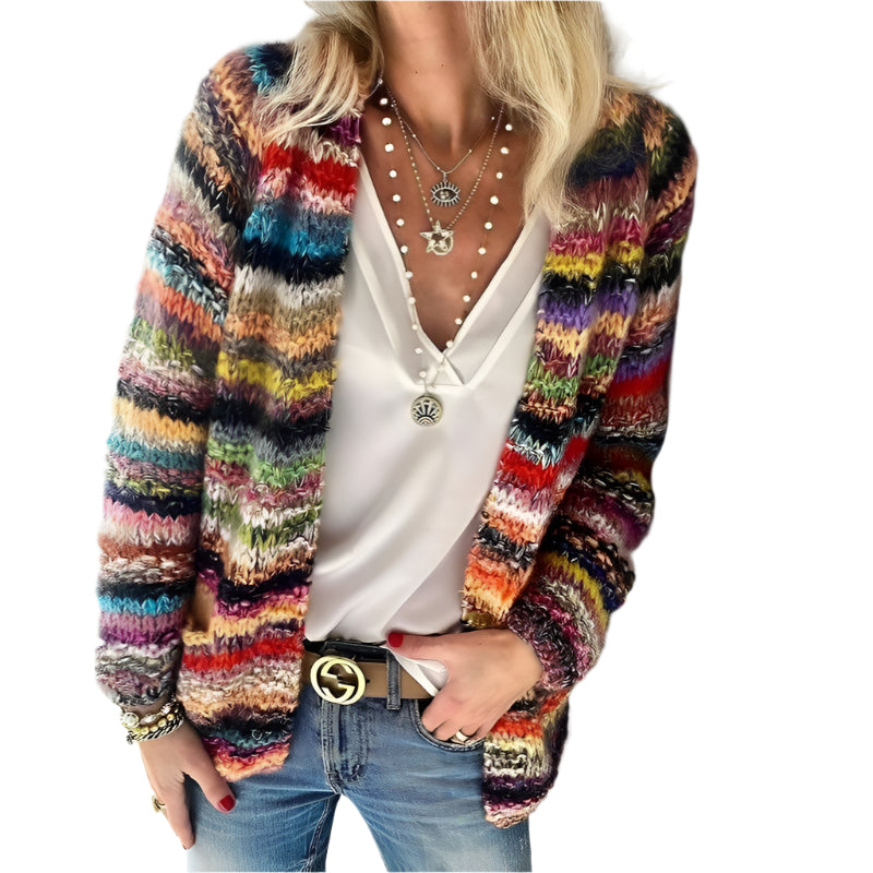 Mae – Strickjacke Damen – Bunt & Kuscheliges Design für Lässiges Layering
