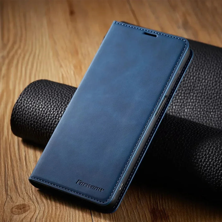 Magnetische Lederhülle für Samsung – Stilvoller & Robuster Schutz 2