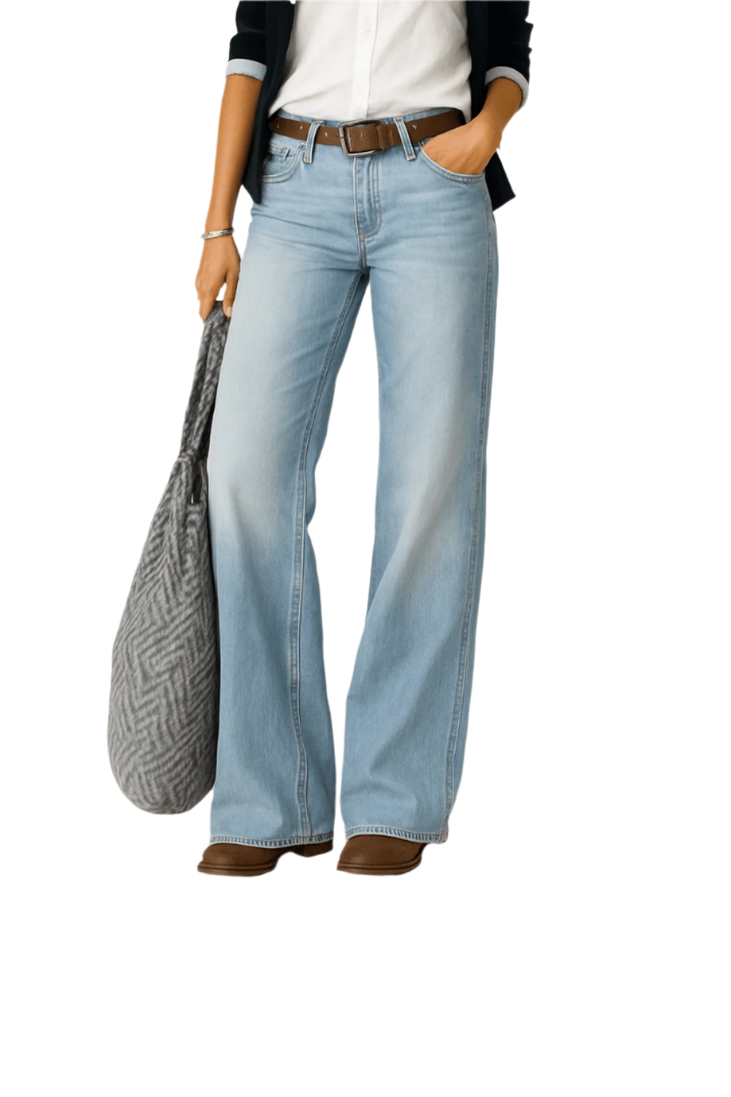 Majken – Damenjeans – Weites Bein für Lässigen Stil & Komfort