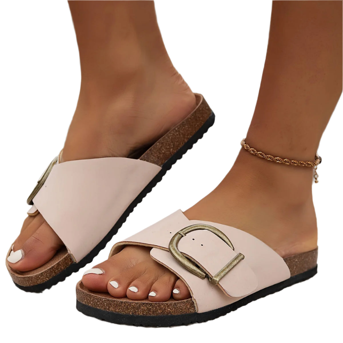 Margie – Damen Sandalen – Bequeme Kork-Pantoletten für den Sommer