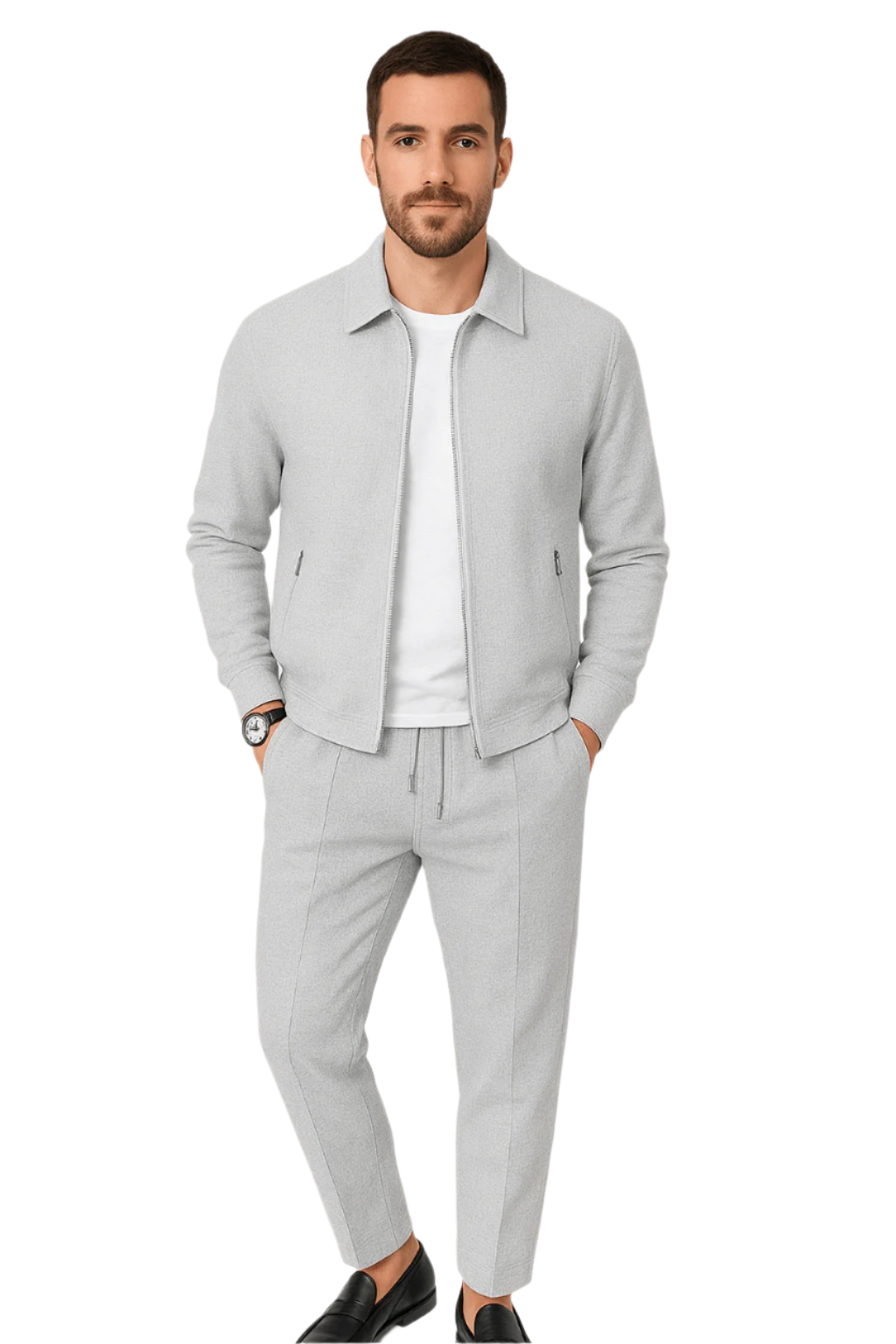Martin – Waffelstrick-Set – Bequem & Stilvoll für Alltagslooks