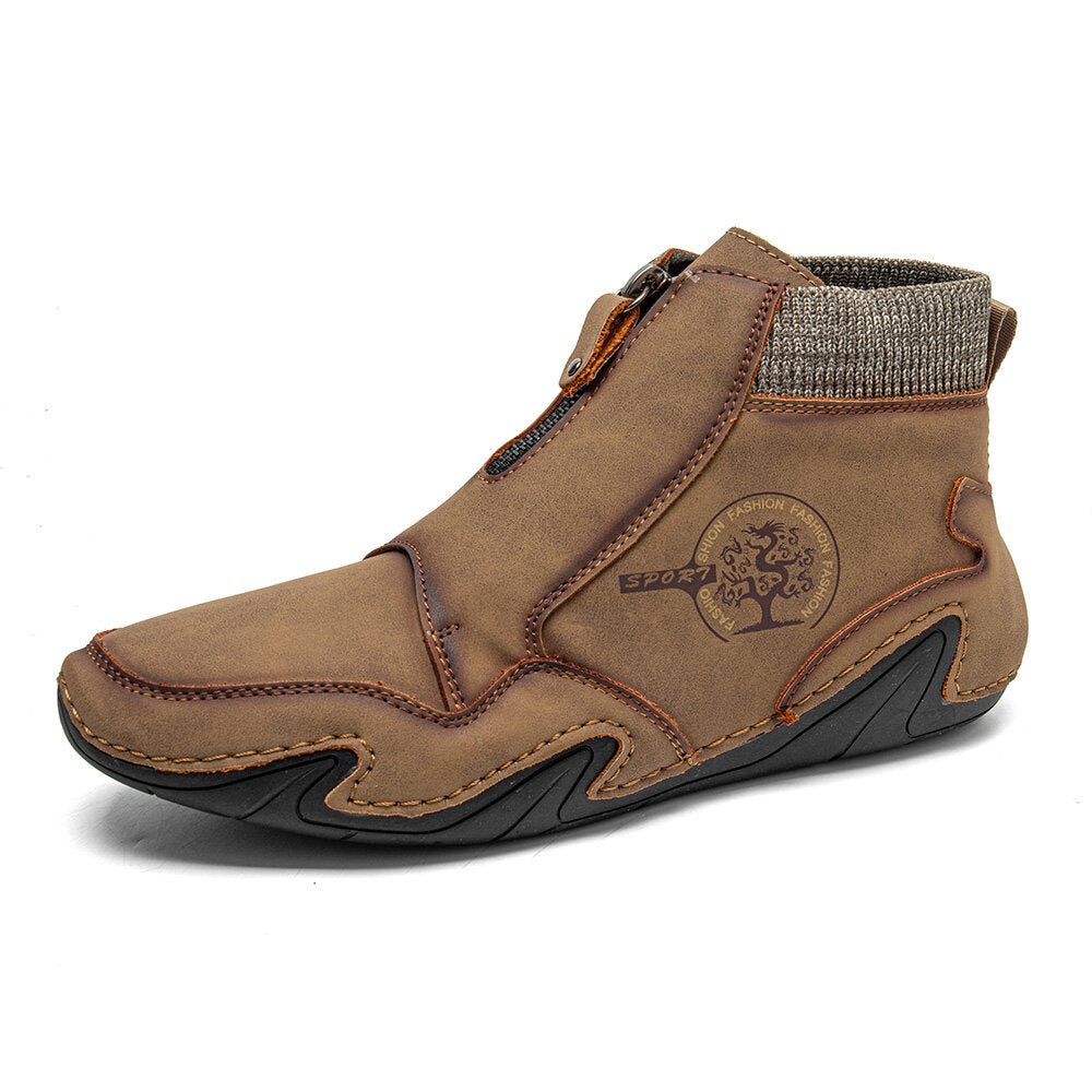 Mikrofaser-Lederstiefeletten für Herren – Stilvoll & Bequem