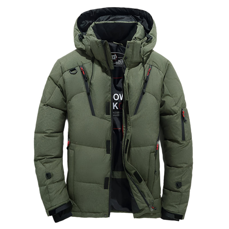Moderne Herren Winterjacke – Winddicht & Wasserabweisend – Stilvoller Schutz für Kaltes Wetter 5