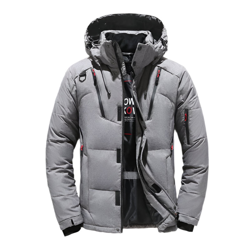 Moderne Herren Winterjacke – Winddicht & Wasserabweisend – Stilvoller Schutz für Kaltes Wetter 6