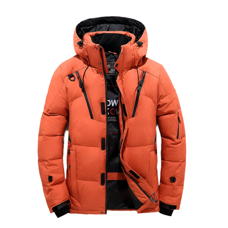 Moderne Herren Winterjacke – Winddicht & Wasserabweisend – Stilvoller Schutz für Kaltes Wetter 9