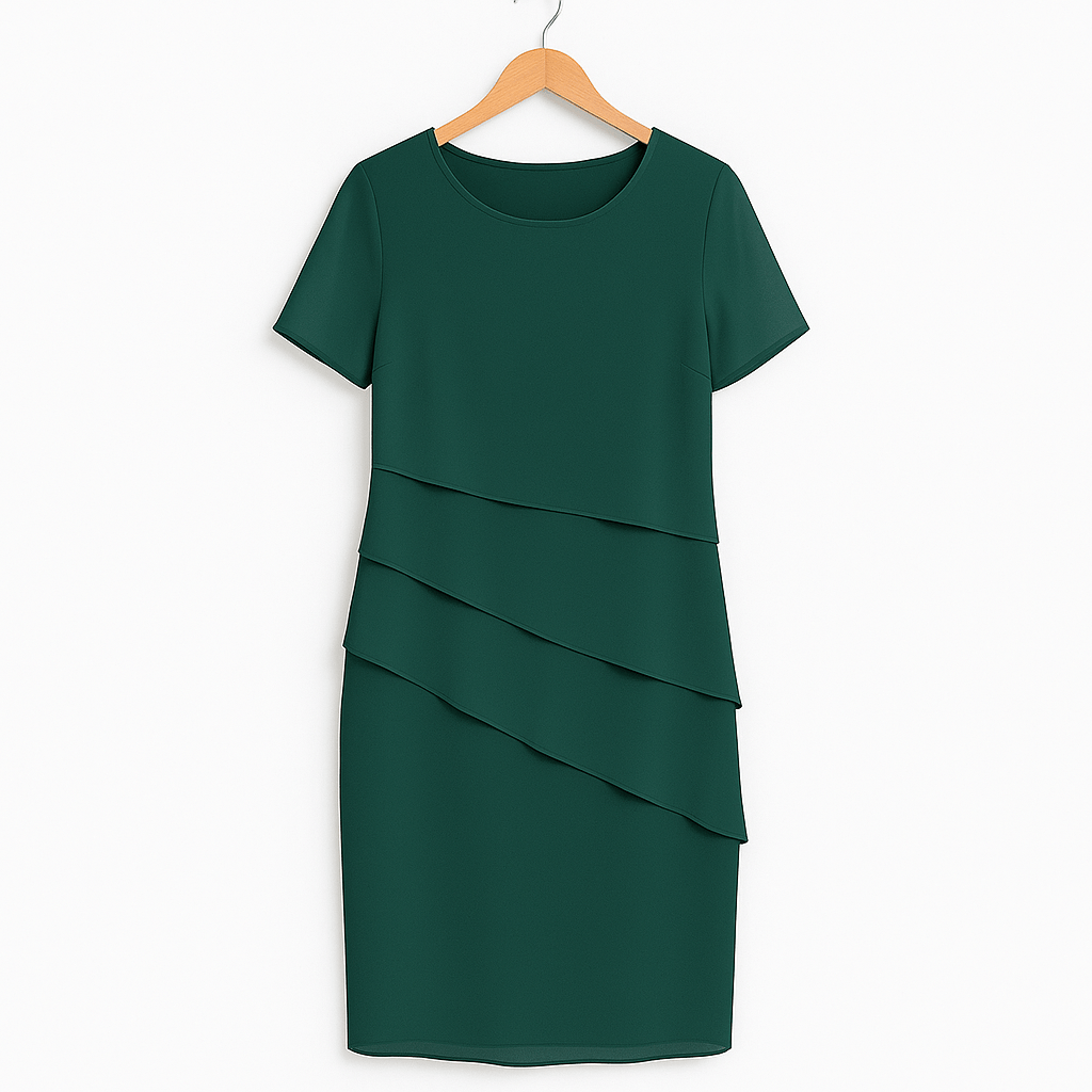 Müller Mode – Chiffonkleid – Anmutige Stufen und Eleganz