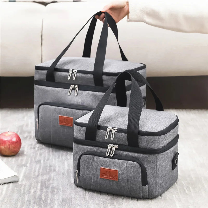 Multifunktionale Kühltasche – Doppellagige Tragetasche – Großes Fassungsvermögen für Reisen 0