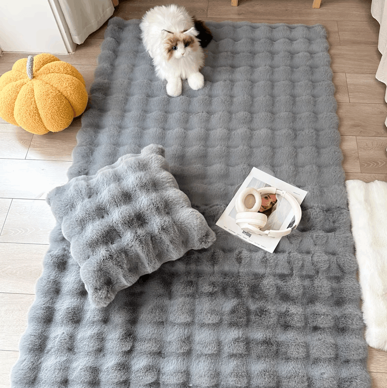 Noavo – 3D-Flauschteppich mit strukturierter Oberfläche & modernem Design