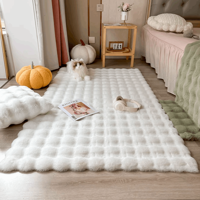 Noavo – 3D-Flauschteppich mit strukturierter Oberfläche & modernem Design