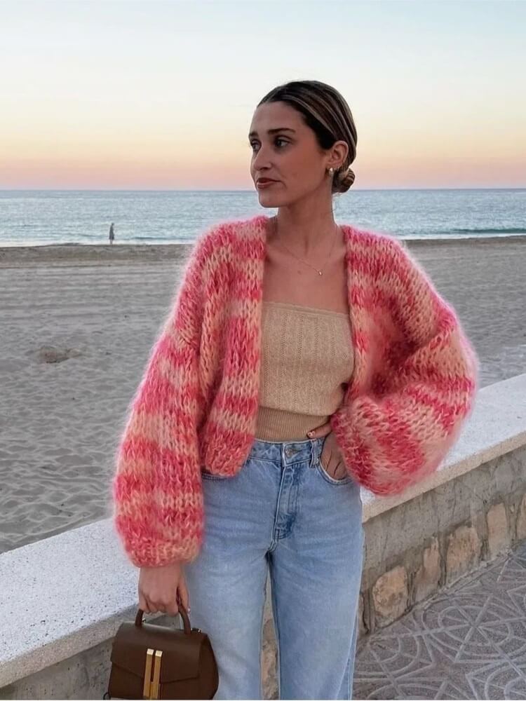 Offene Strickjacke für Damen – Stilvoll & Vielseitig