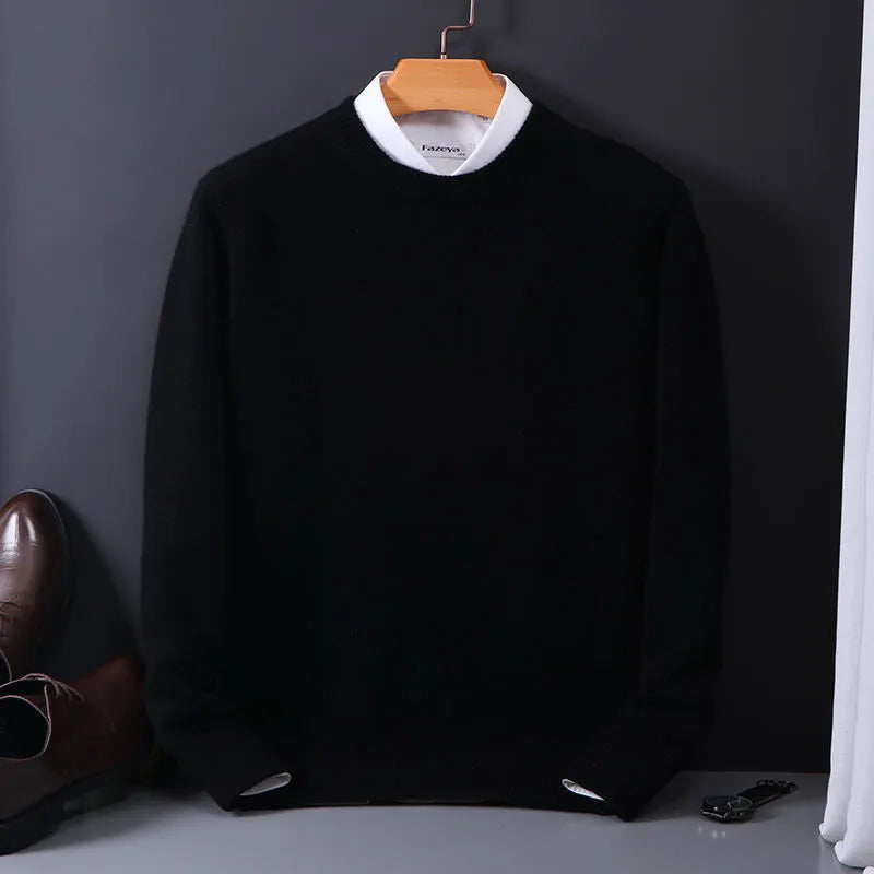 Oliver – Kaschmir Pullover Herren – Luxuriös & Zeitlos in Schwarz