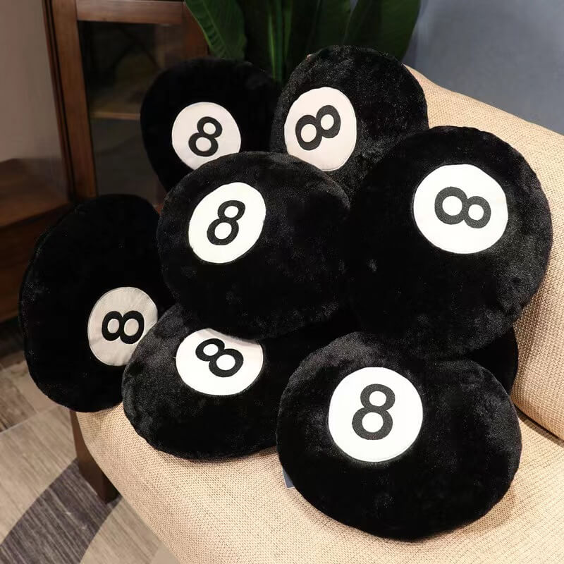Orbello – Rundes 8-Ball Deko-Kissen mit Kult-Charakter