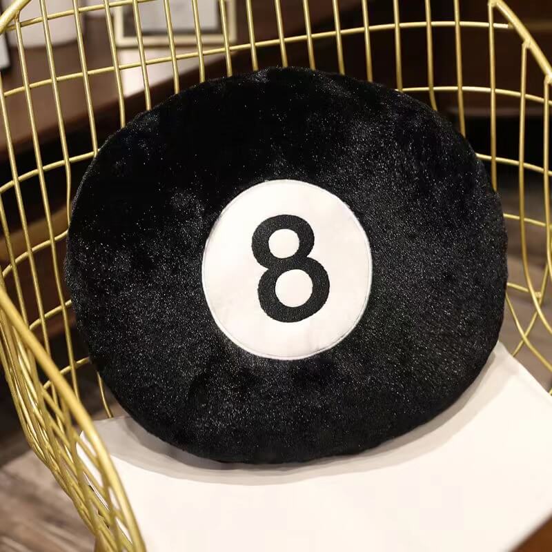 Orbello – Rundes 8-Ball Deko-Kissen mit Kult-Charakter