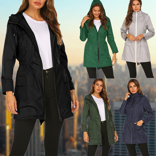 Outdoor Essentials – Damen Regenjacke – Wasserdicht & Atmungsaktiv