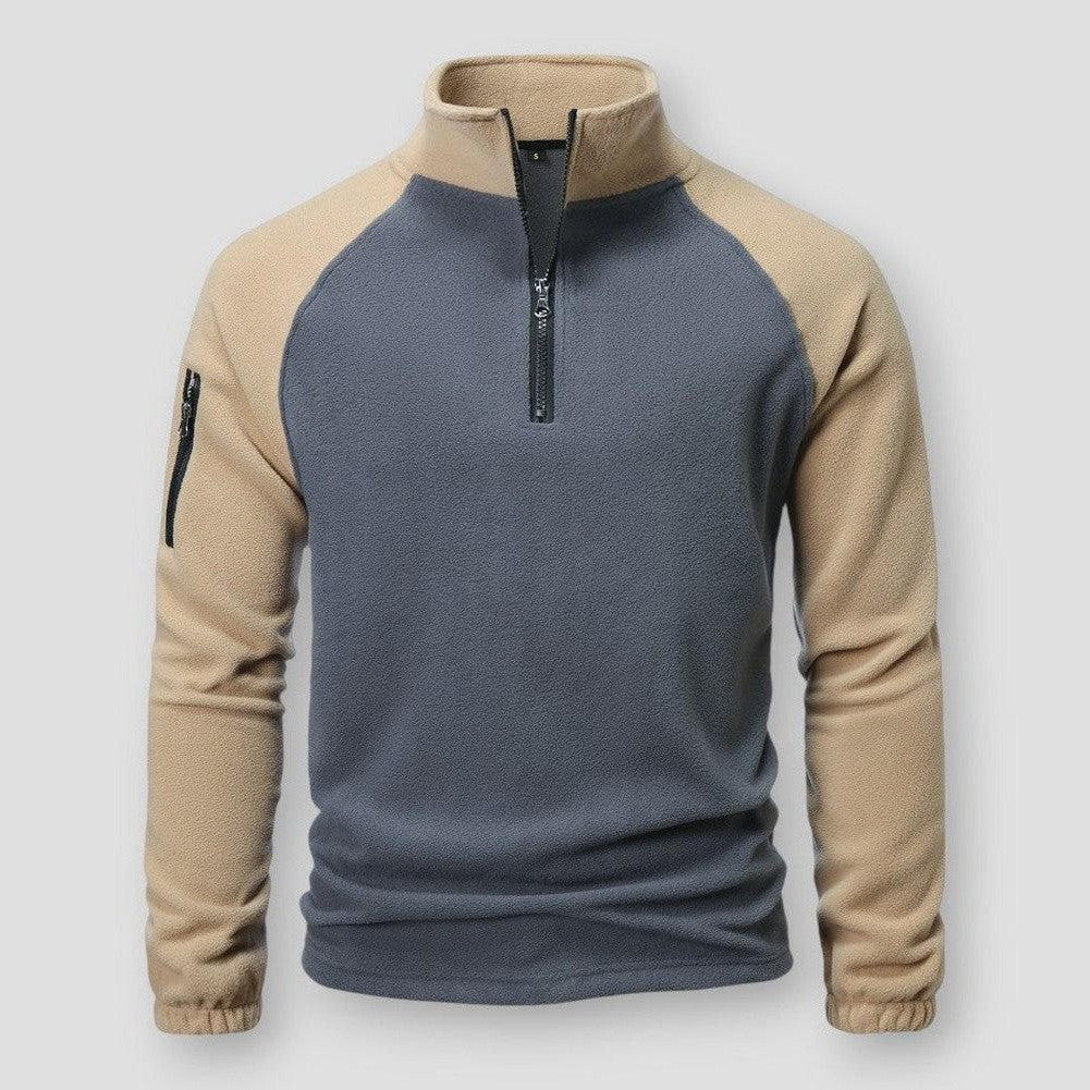 Outdoor Essentials – Herren Fleece Pullover – Wärmend & Vielseitig