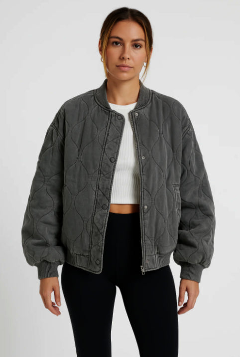 Oversized Bomberjacke für Damen – Lässig & Vielseitig