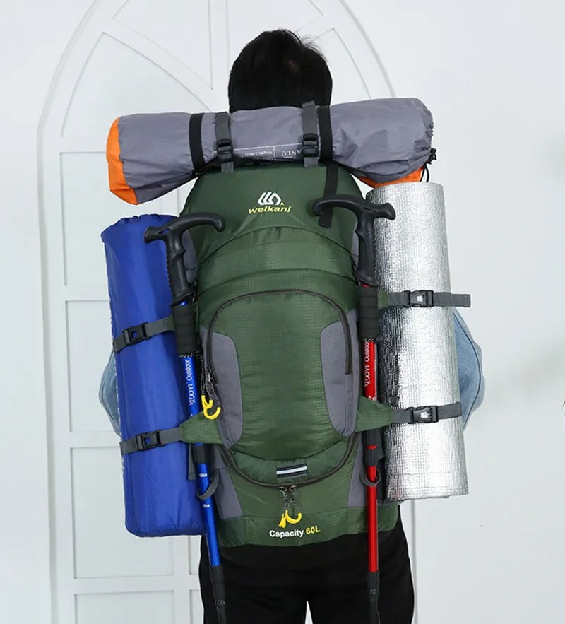 PeakRider – Wasserdichter Wanderrucksack – 60L für Damen und Herren