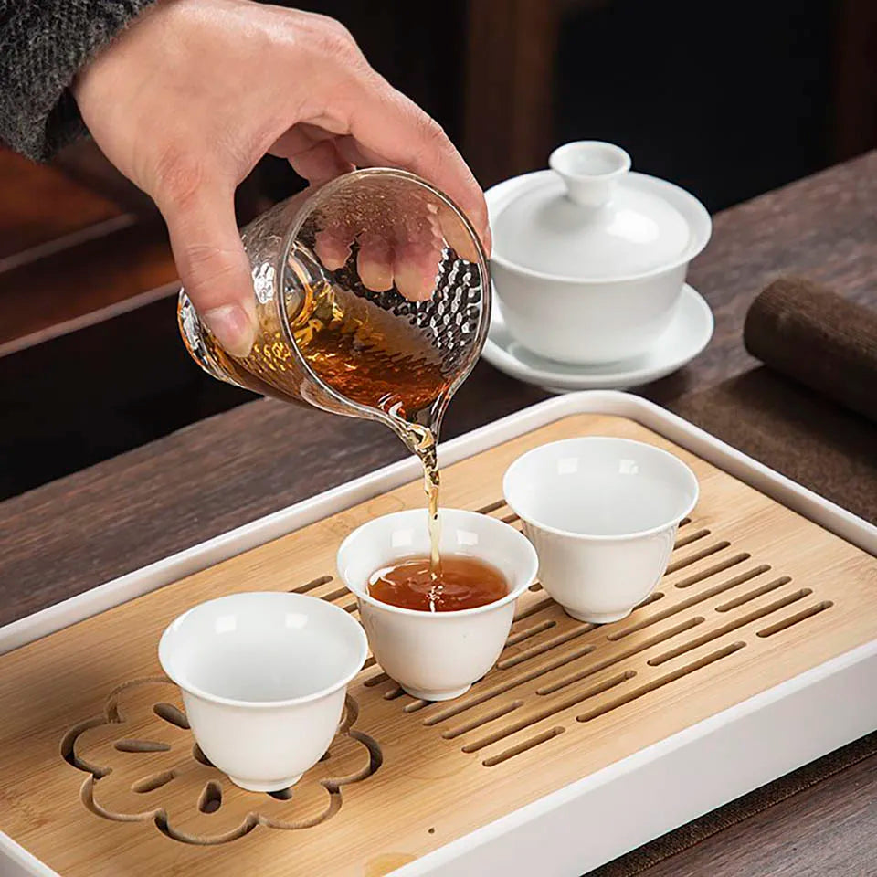Porzellan Tee Set – Tragbares 13-teiliges Teeservice für Gongfu-Teezeremonien