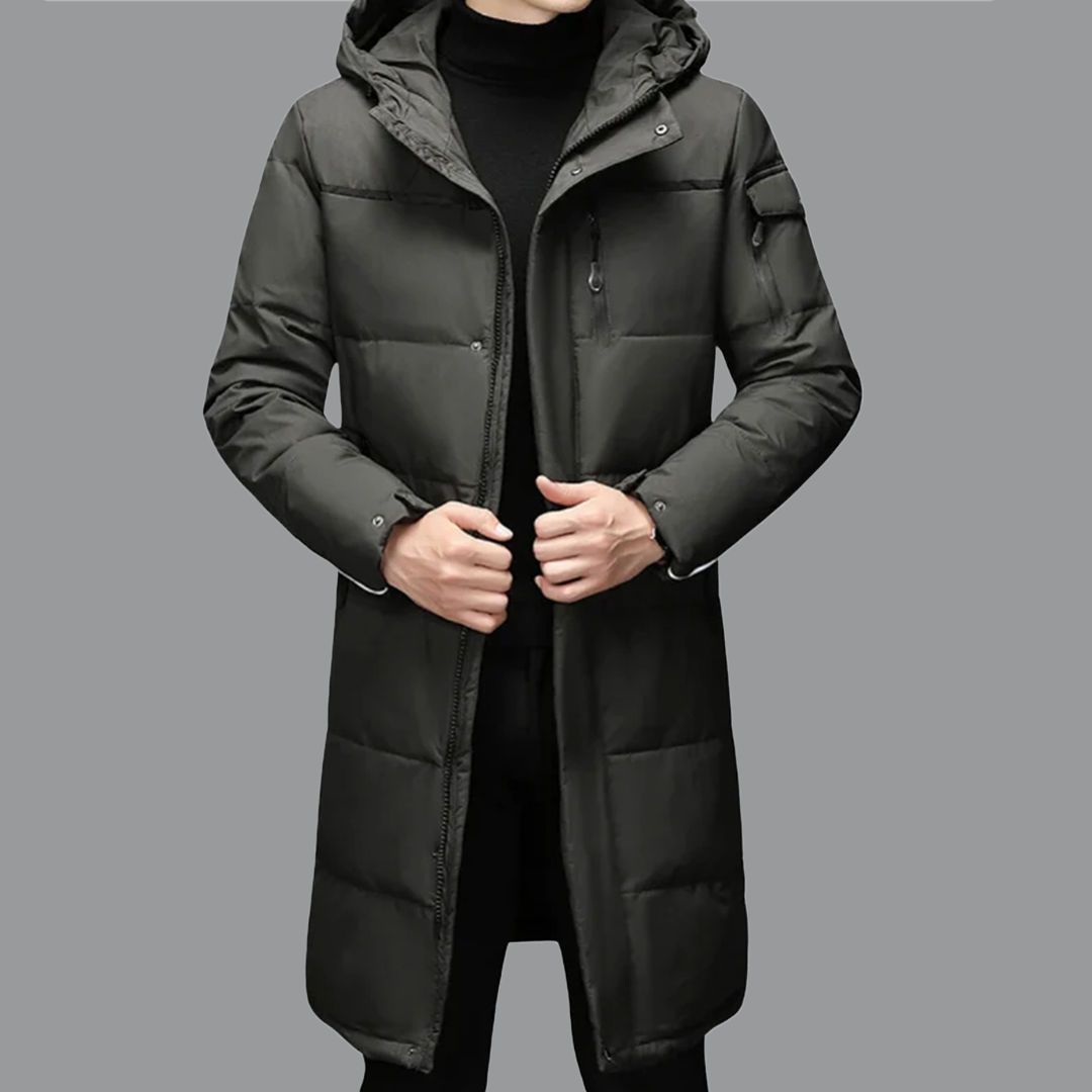 Premium Herren Daunenmantel – Extrem Warm & Wasserdicht – Moderner Stil für Wintertage